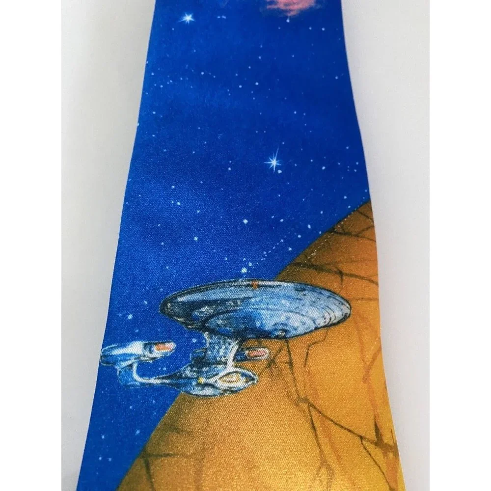 Ralph Marlin 1991 Vintage Tie Star Trek The Next Generation‎ Necktie Made in USA